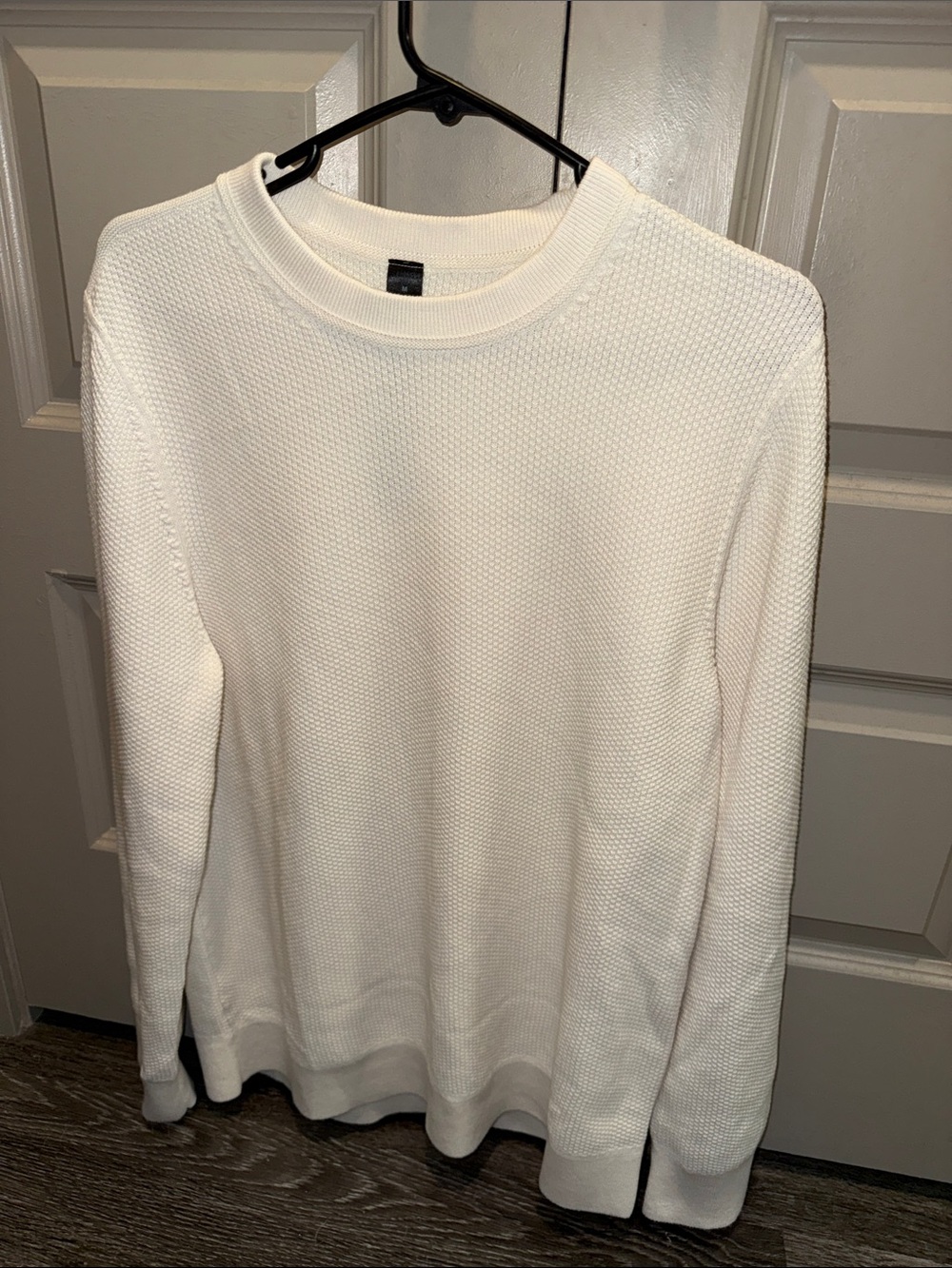 Lululemon White Textured Crewneck Sweater
